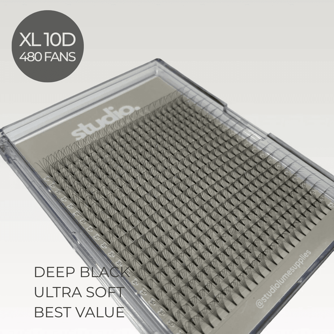XL 10D Premade Lashes | Acrylic Trays - Studio Lume Supplies