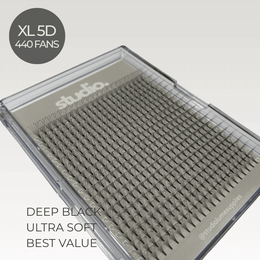 XL 5D Premade Lashes | Acrylic Trays - Studio Lume Supplies