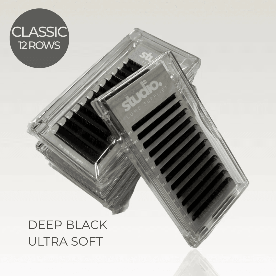 Flat Classic 20 Row Lashes | Acrylic Trays - Studio Lume Supplies